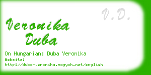 veronika duba business card